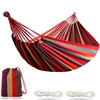 Single Wide Thick Canvas Hammock Outdoor Camping Backpackaging Leisure Swing Portable Hanging Bed Sleeping Swing Hammock 1