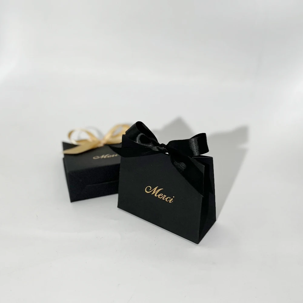 10pcs Large Black Kraft Gift Boxes With White Craft Paper Window -   - Up to 50% Discount - Free Delivery