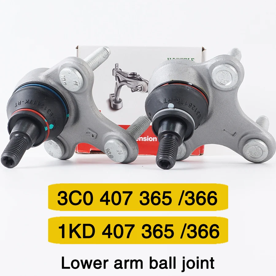 1K0407365C 1K0407366C Ball joint hinge FOR Passat CC B7 Golf MK5 MK6 MK7 Tiguan skoda Lower arm ball head 1KD407365 1KD407366 car suspension parts