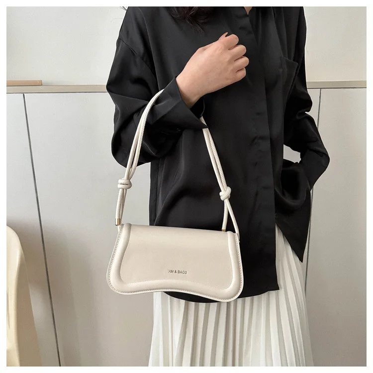 Women's Cross Shoulder Bag PU Leather Underarm Bag Small Bag with Handle Wallet
