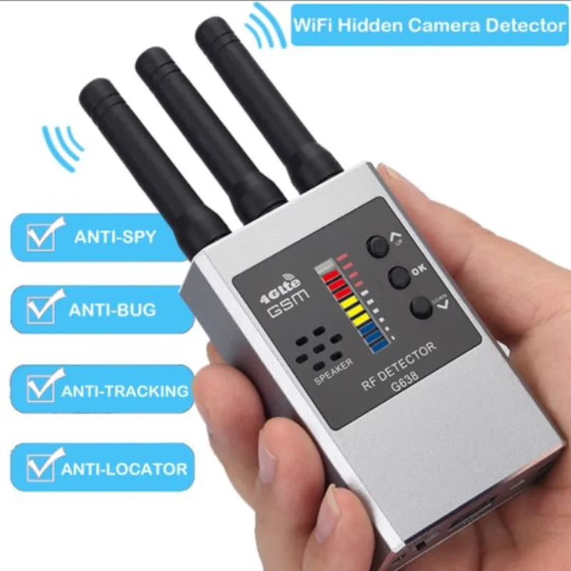 NEW RF Signal Detector Wifi Hidden Camera Finder Anti Spy Listen
