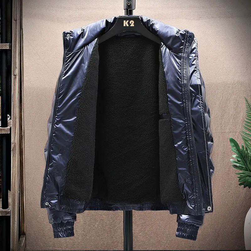 Winter New Men Contrast Color Parkas Quality Brand Men's Stand Collar Warm Thick Jacket Male Fashion Casual Parka Coat F15
