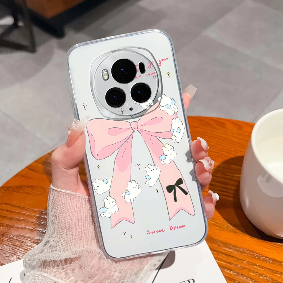 Duck Bow Transparent Silicone Durable Simplicity Bumper Case