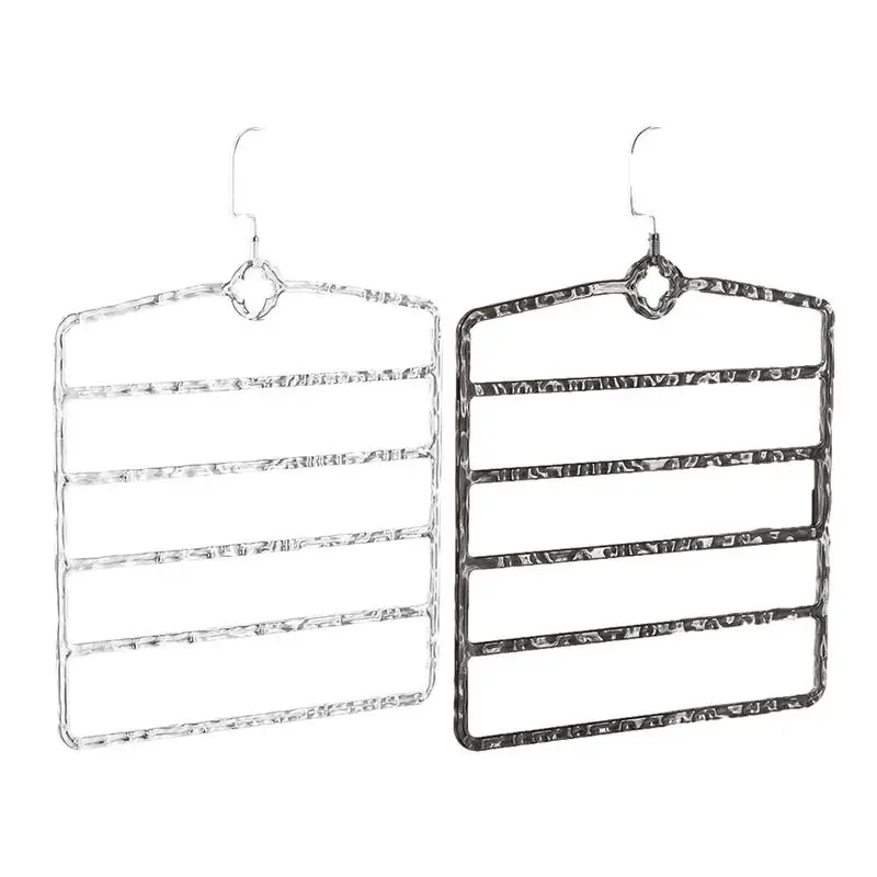 

5 Tier Pant Rack For Closet Pants Collapsible Towel Tie Hook Multifunctional Rotatable Closet Accessories for pants Jean