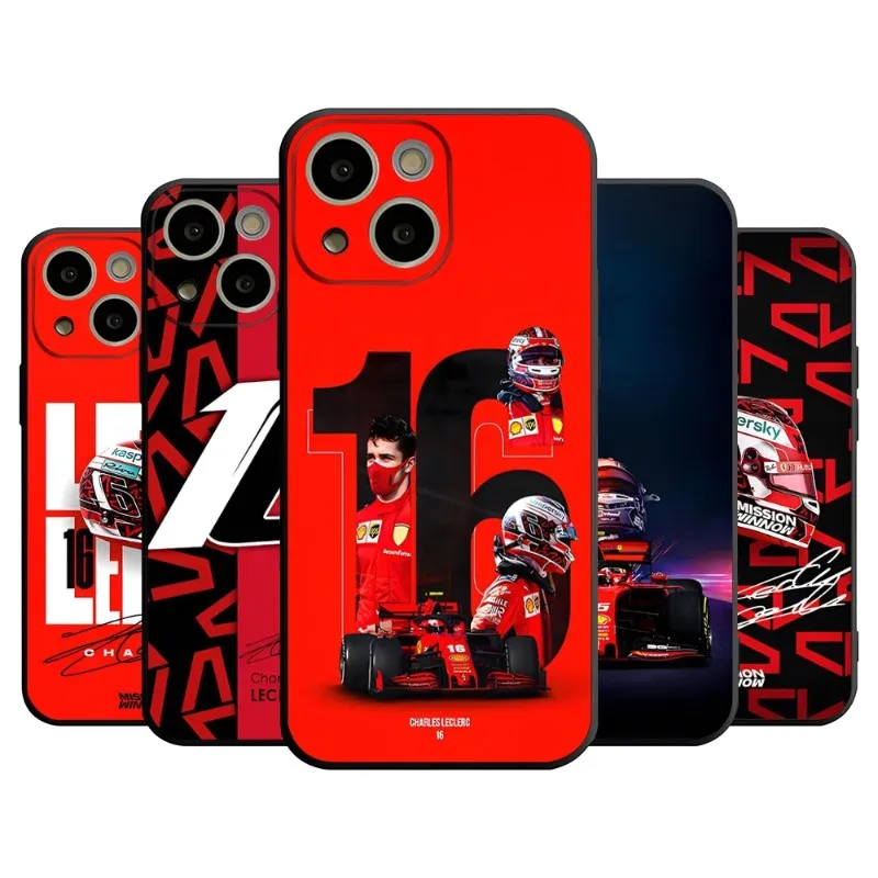 Custodia Per Telefono Charles Leclerc 16 F1 Per 14 Pro Max Per Apple Iphone 13 14 12 Mini 11 Xr X Xs Pro Max 8 6S 7 6 Plus Cover Posteriore