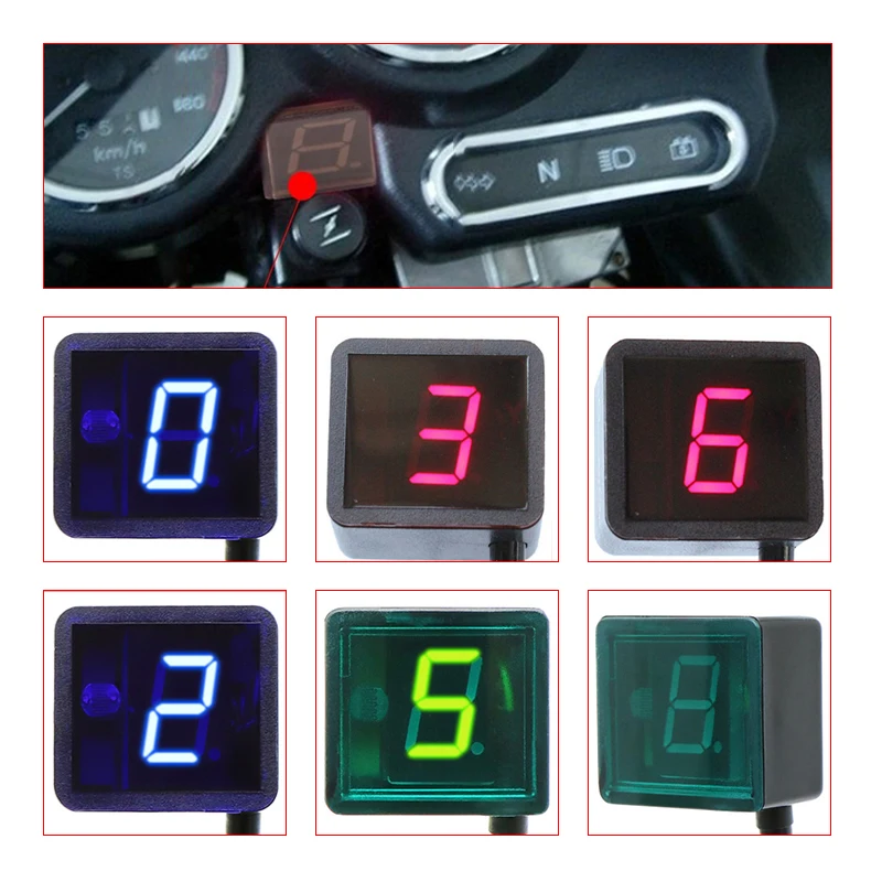 Universal Digital Gear Indicator Motorcycle Sensor - Universal Motorcycle 6  Speed - Aliexpress