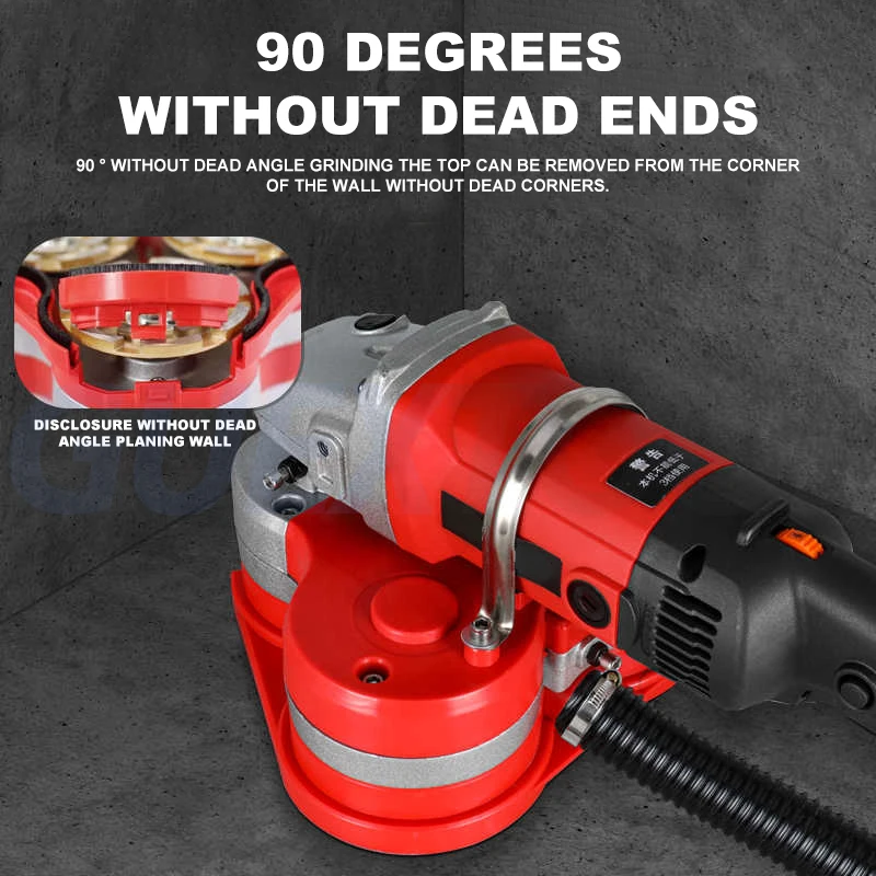 220V Cement Concrete Floor Polishing Machine Belt Sander Clean Ground Grinding Machine Grinder Sharpener Cutter Rough Planer