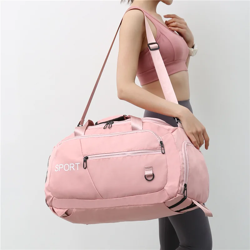 Girls Women Gym Bag With Sneaker Bag Sport Stylish Backpack Travel Athletic Bags With Sneaker Sport Waterproof