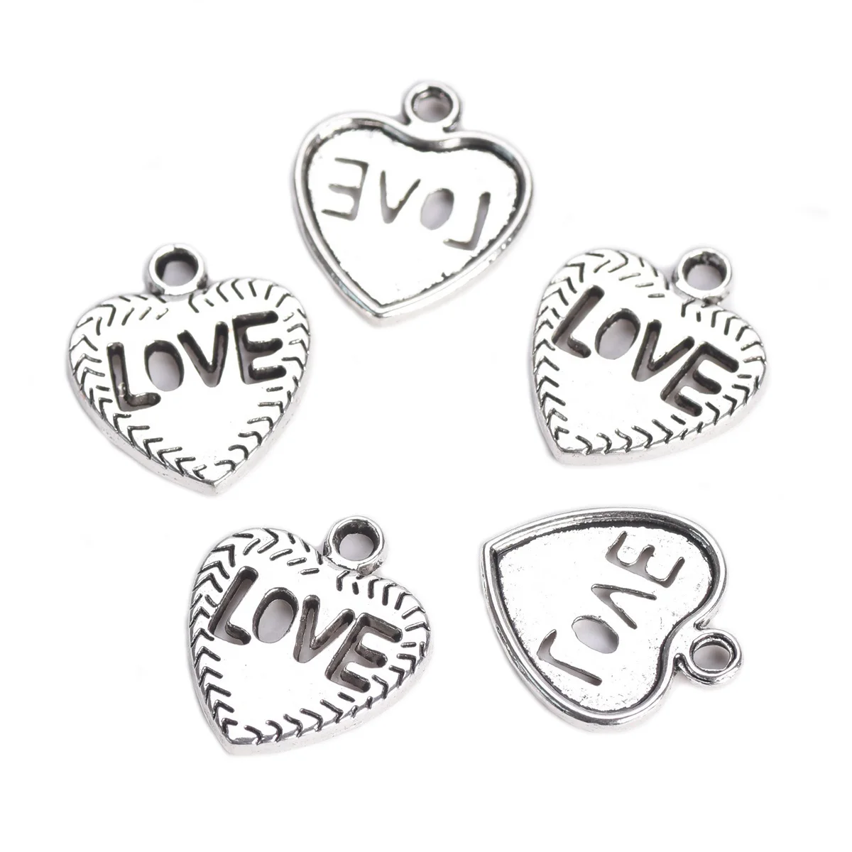 10pcs 17.5x20mm Love Heart Shape Tibetan Silver Color Zinc Alooy Metal Pendants Cabochon Base Setting For Jewelry Making luxury large zinc alloy jewelry storage box organizer for women girl jewelry box for necklace and earrings