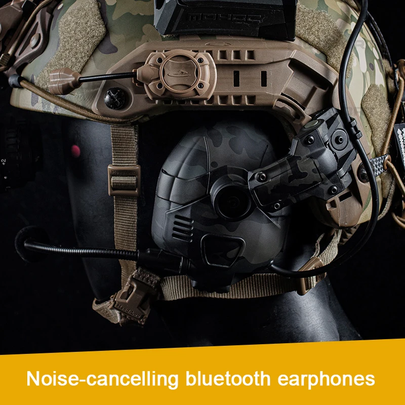 

Noise Reduction Tactical Bluetooth Headset for OPS Core ARC and Wendy M-LOK Helmet Hunting Shooting Rechargeable Tuning Access