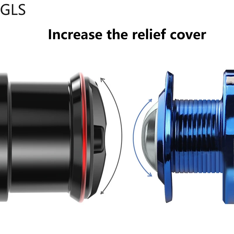 GLS Left/Right Interchangeable Spinning Fishing Reel 5.2:1 Gear Ratio Metal Bearing Fishing Wheel Double rocker baitcasting reel