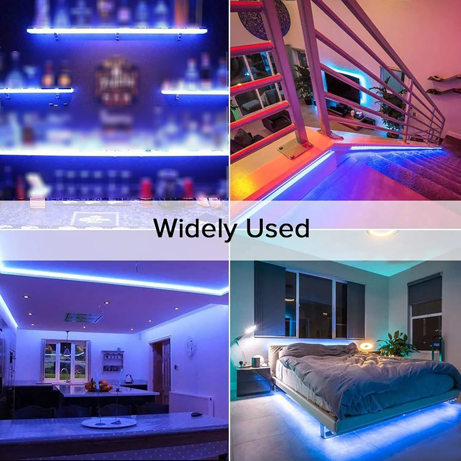 2개의 유연한 LED 조명 스트립, 10m/5m 12V 120Leds/M 8mm 폭의 파란색 조명, 사무실, 실내 거실, 침실, 천장 주변 조명, 할로윈, 크리스마스, 파티, 웨딩 장식 조명 스트립, 실내 캐