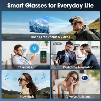 AI Smart Glasses with 1080P Camera 6