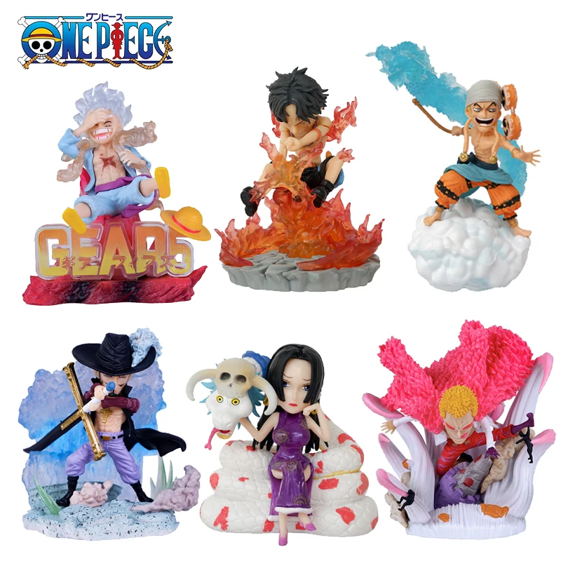 

One Piece Anime Figure Statue Collection Monkey D Luffy Boa Hancock Ace Action Figures PVC Toys Model Dolls Kids Figurine Gifts