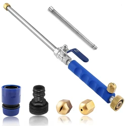Varinha de alta pressão da arruela de energia para a mangueira do jardim com bocal do jato e bocal do ventilador hydro jet power pulverizador para a lavagem do carro