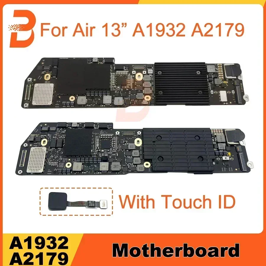 Original A1932 Motherboard For MacBook Air Retina 13" A2179 Logic Board 820-01521-A 820-01958-A Year laptop motherboard macbook air motherboard