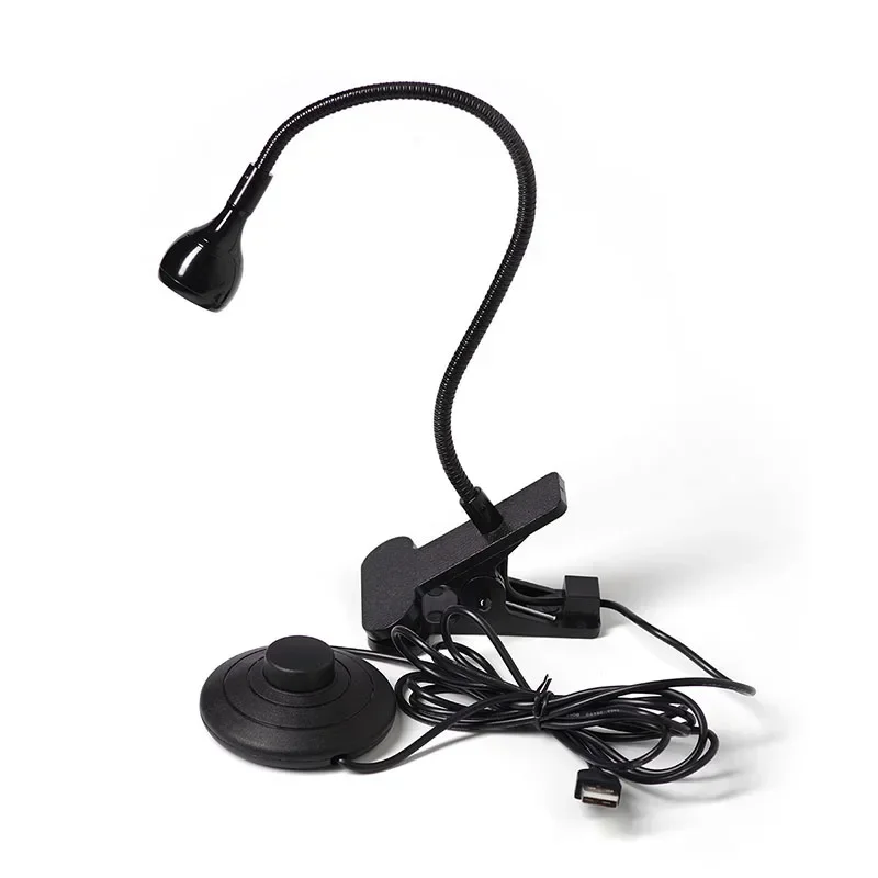 조절식 헤드 풋 페달 스위치가 있는 UV LED 램프 네일 드라이어, 데스크탑 젤 광택제 경화 접착제, 빠른 5W 네일 건조 램프