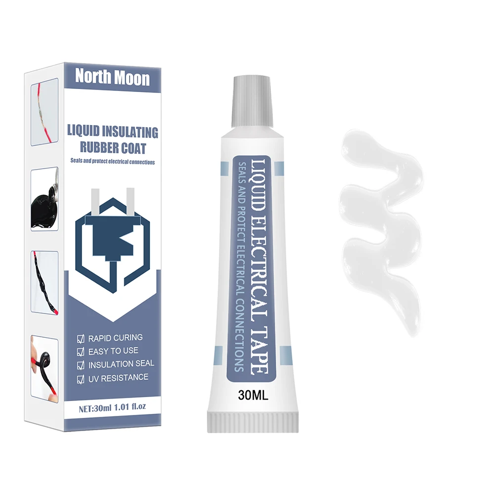 125ML Vloeibare Isolatie Rubber Coating, Vloeibare Isolatie Elektrische Tape Tube Paste, Anti-UV Waterdichte Snelle Bevestiging Elektronische Sealing Rubber