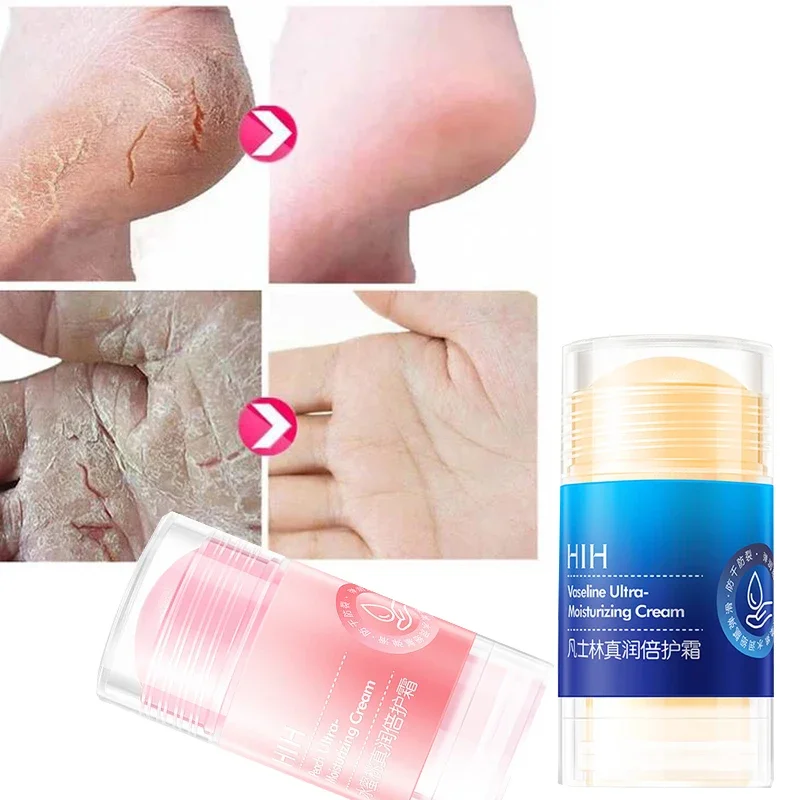 HIH Vaseline Honey Peach Real Moisturizing Cream Anti cracking Hand and Foot Heel Moisturizing Stick Skin care