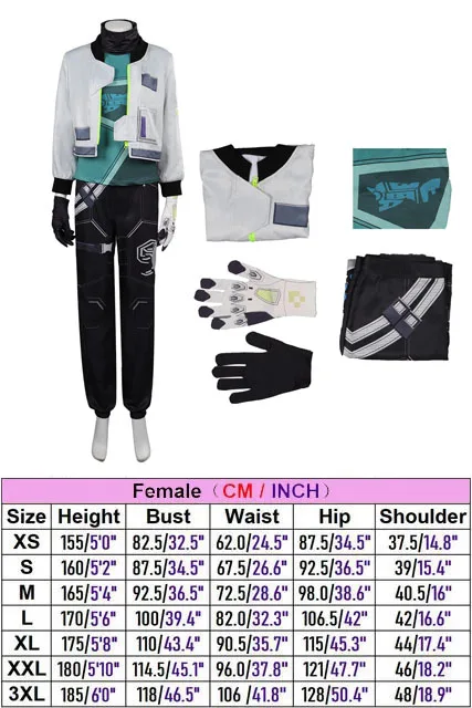 thumbnail image 1 of Valorant Deadlock Cosplay Chaqueta Disfraz Mujer Top Pantalones Trajes para Niñas Adultos Halloween Carnaval Fiesta Disfraz Traje de Juego de Rol, 1 of 5