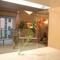 Clear Book Vase, Flower Bookshelf Decor for Floral Arrangement INS Home Decoration Vase Decoration Creatitive Gift Home Decor - Image 5
