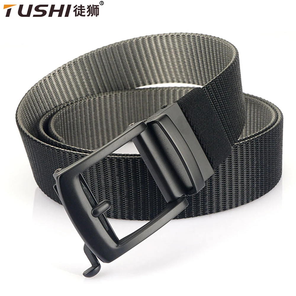 TUSHI New Army Style Combat Belts Quick Release Tactical Belt Fashion Men Military Canvas Waistband Outdoor Hunting Hiking Tools