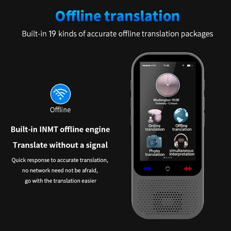S80 Pro Intelligent Translation Machine 138 Language Intelligent Recording 19 Offline Real-time Photo Translat Chat GPT AI Voice voice translator language translator
