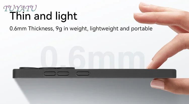 Ultra-Thin Semi-Transparent Phone Case with Precision Cutouts