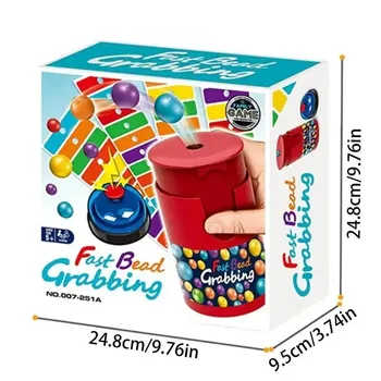 hot Match Color Line Bingo Board Games Fun Fast Bead Grabbing Two-player Game with Bells for Adult Kids Reaction Training Toys