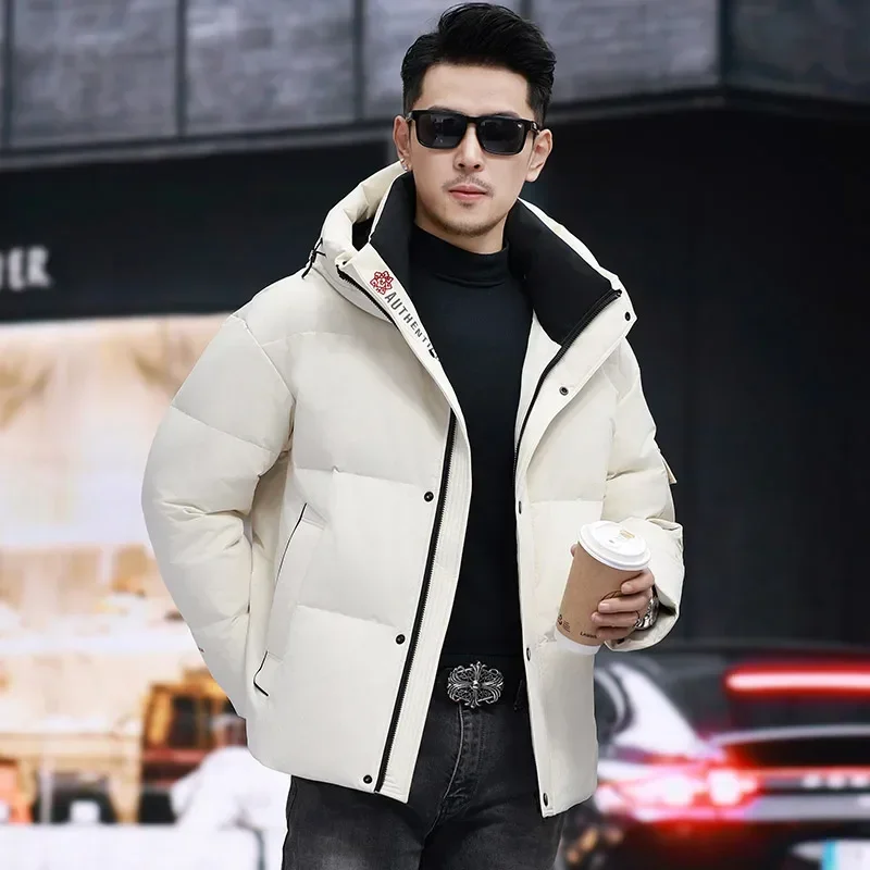 thumbnail image 1 of Ropa de diseñador para hombre, abrigos cortos de lujo nuevos, chaqueta de invierno para hombre, plumón de pato, ligero, acolchado, informal, saco para hombre, 1 of 5