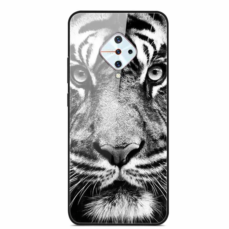 Premium Tempered Glass Back Case with Soft Bumper
