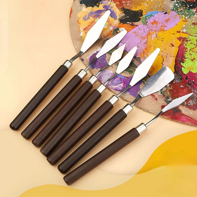 6Pcs oil painting spatulas acrylic painting tools novelty painting Paint