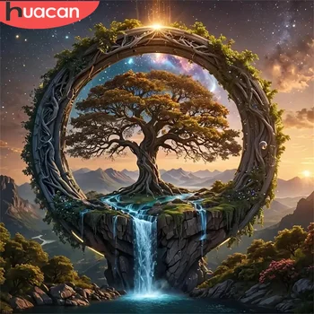 HUACAN 5D Tree of Life Diamond Mosaic Kit 1