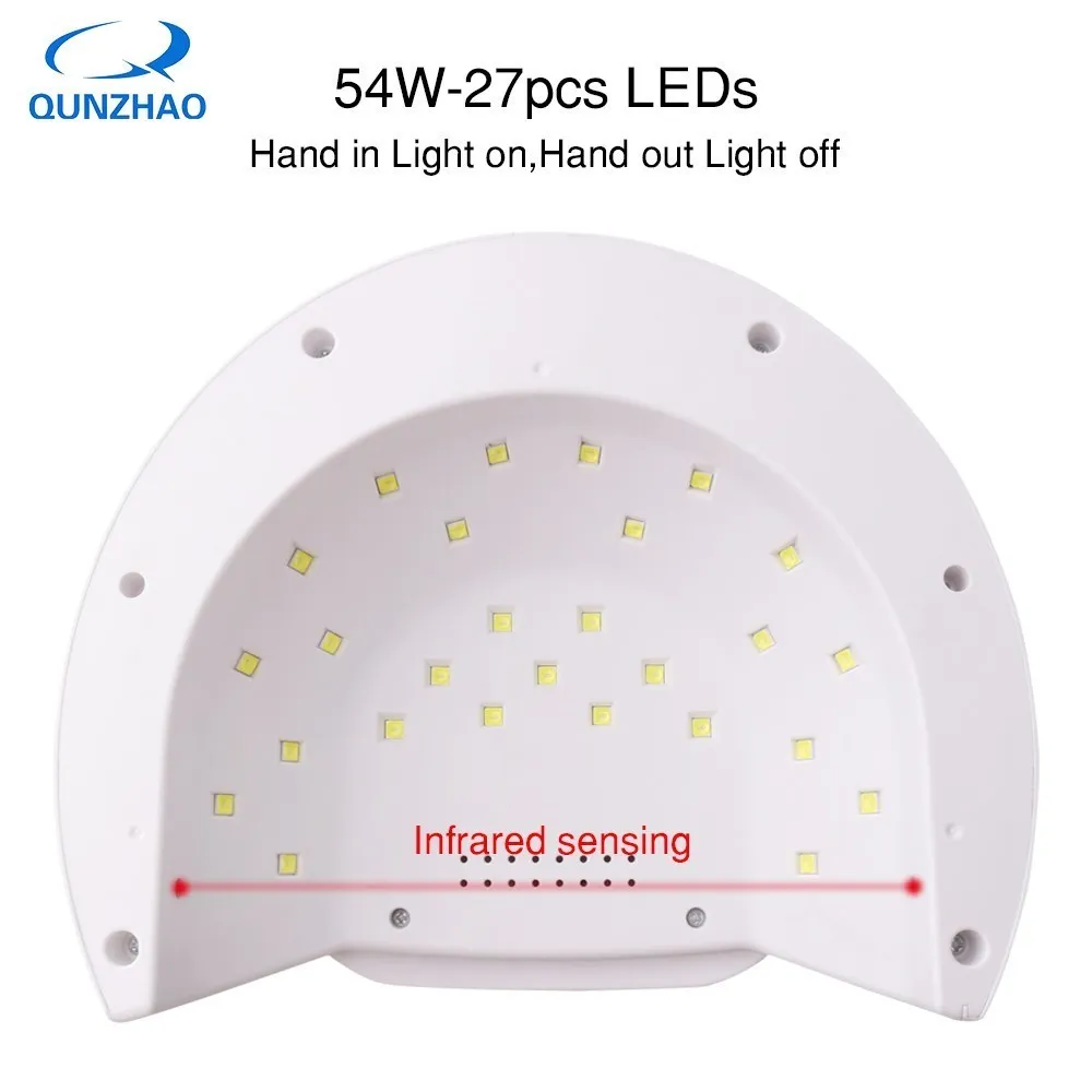 QUNZHAO SUN 5Plus UV Lamp Nail Dryer Pro UV LED Gel Nail Lamp Fast Curing Gel Polish Ice Lamp for Nail Manicure Machine 5