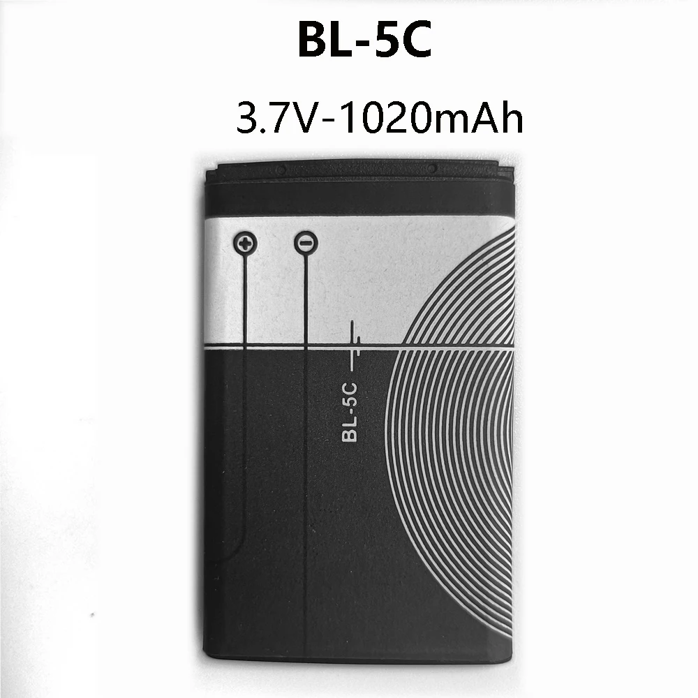 Nokia-número de Telefone Celular 3.7v 1020mah Bl5c Bl5c Bl5c Telefone 2112 2118 2255 2270 2280 2300 2600 2610 3125 110 Peças