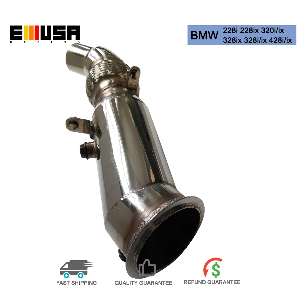 Emusa 3 "(76 Millimetri) Downpipe Per 2009-2016 Audi A4 2010-2016 A5 2013-2016 Allroad 2011-2017 Q5