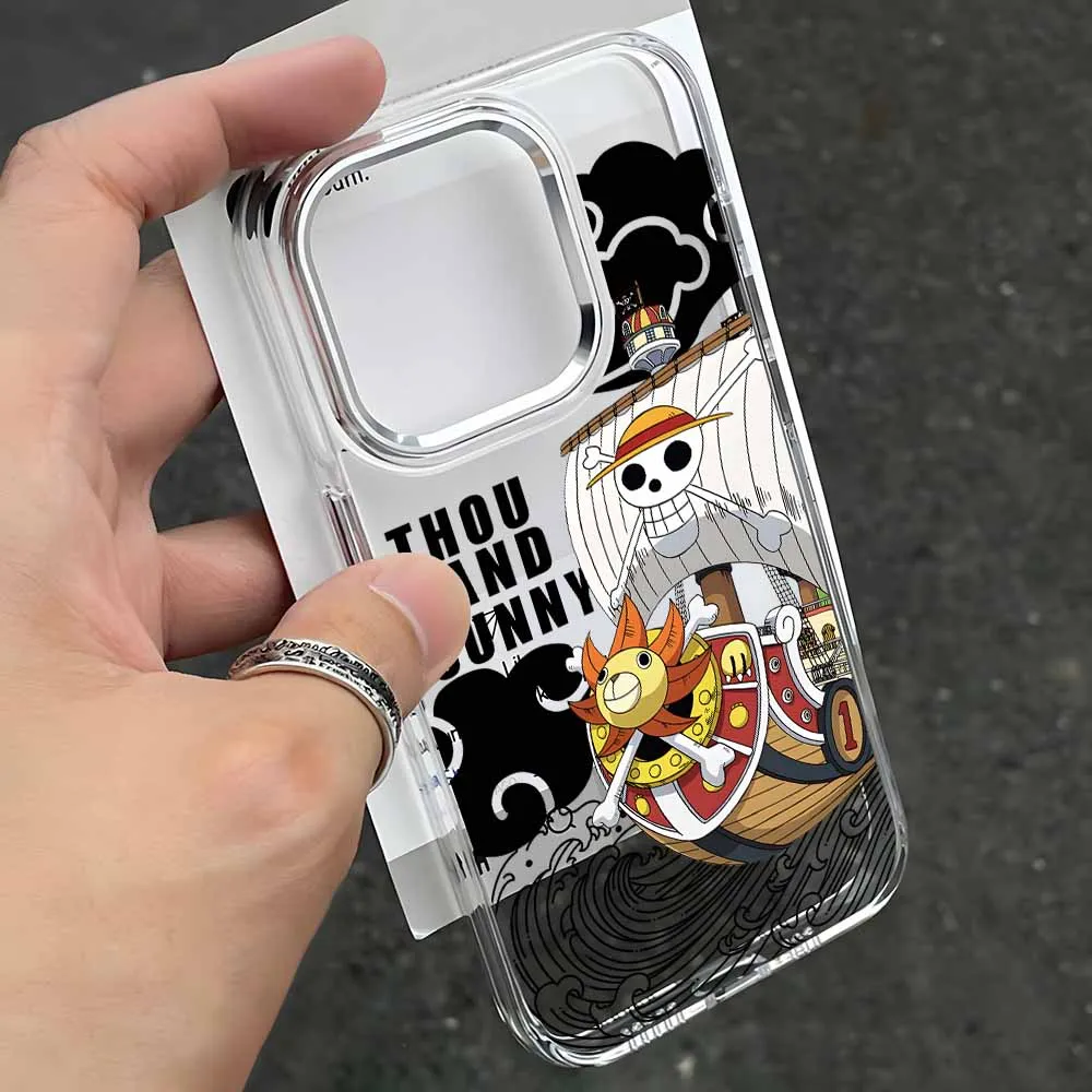 Anime Cool Logo Phone Case - Transparent Soft TPU Cover with Creative Design