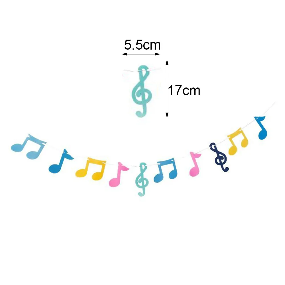 Music-Themed Party Supplies: Black Musical Note Disposable Tableware Set