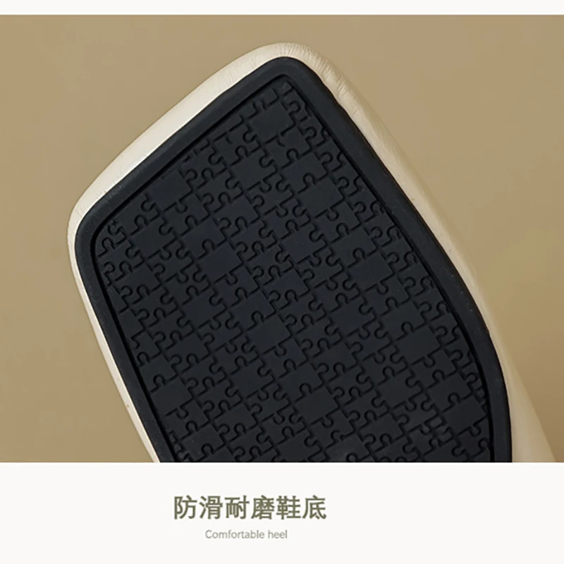 2024 summer new women's outdoor slippers Korean style Flat shoes Ladies casual mules Work and office wear 6