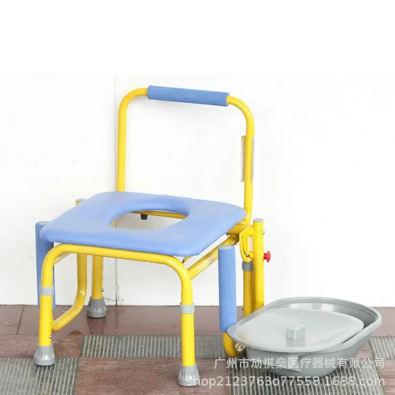 Children's Commode Chair, Adjustable Mobile Toilet,Multipurpose Shower Chair,Anti-Slip Armrest Potty Kids, Toddler Safety Potty. 3
