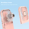 Mini Portable Outdoor Hand Fan Hanging Neck Fan USB Charging 3000mAh Battery Powered 180° Folding Wireless Table Air Cooling Fan 4