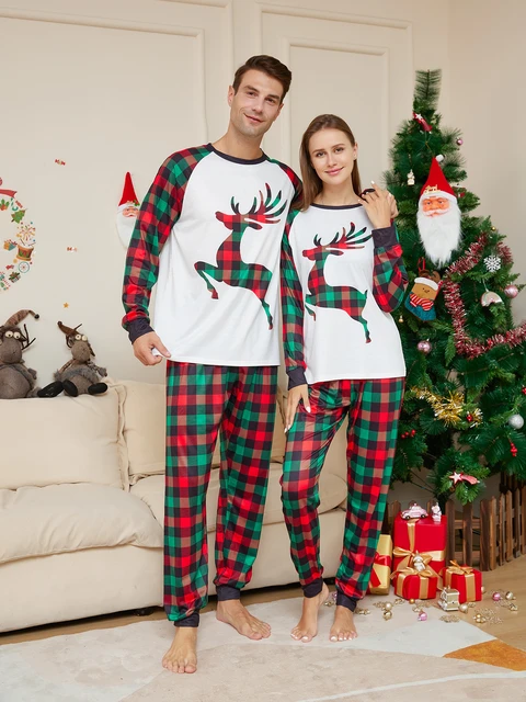 Christmas Pajamas For Family Matching Family Pajamas Sets For Baby Adults  And Kids Holiday Xmas Print Top And Pants Jammies Sleepwear