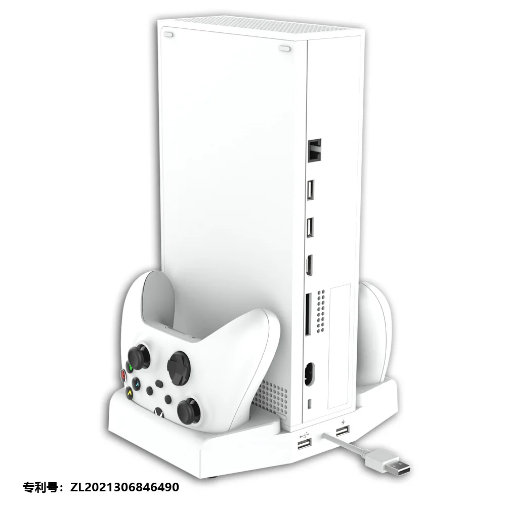 Support Vertical Compatible avec Xbox Series S, Ventilateur de  Refroidissement & Dual Chargeur Station de Controller pour Xbox Series S  avec 2 x 1400 mAh Batteries Rechargeables et Support Casque : 