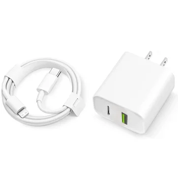 20W Fast Charger For iPhone 13 mini 12 11 pro  14 Pro Max Plus X XR XS USB Type C Fast Charging Charger Cable Accessories 2