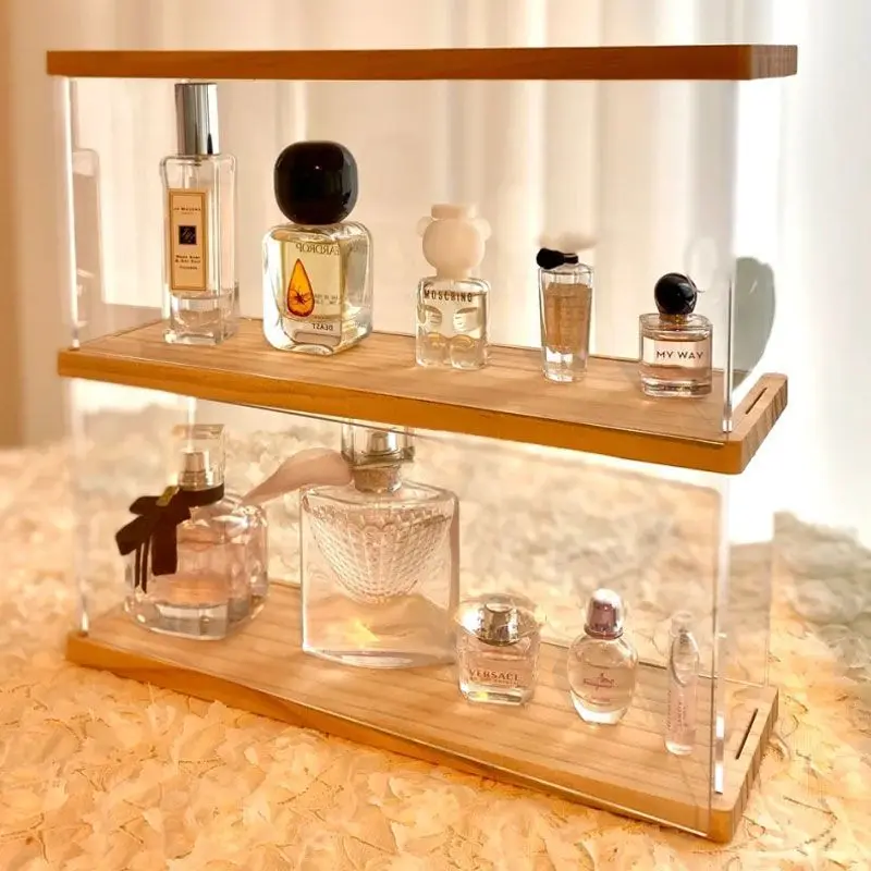 インスタイルの香水棚、アクリルマグカップディスプレイボックス、防塵