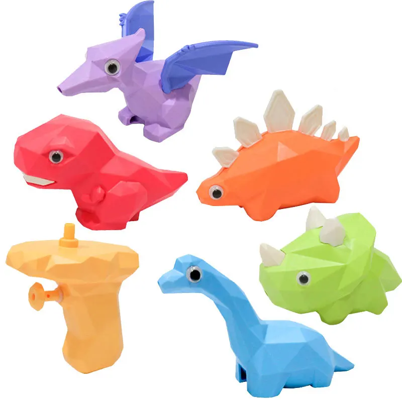 3Pcs Toddler Cute Dinosaur Pistol Summer Bath Toys Outdoor Party Water Games Swimming Pool Squirt Guns Birthday Gifts_voghion.com