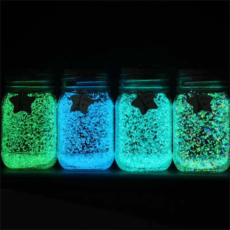 20g Glow Pigment Bright Gravel Noctilucent Sand Glowing in the Dark Sand Powder Party DIY Fluorescent Super luminous