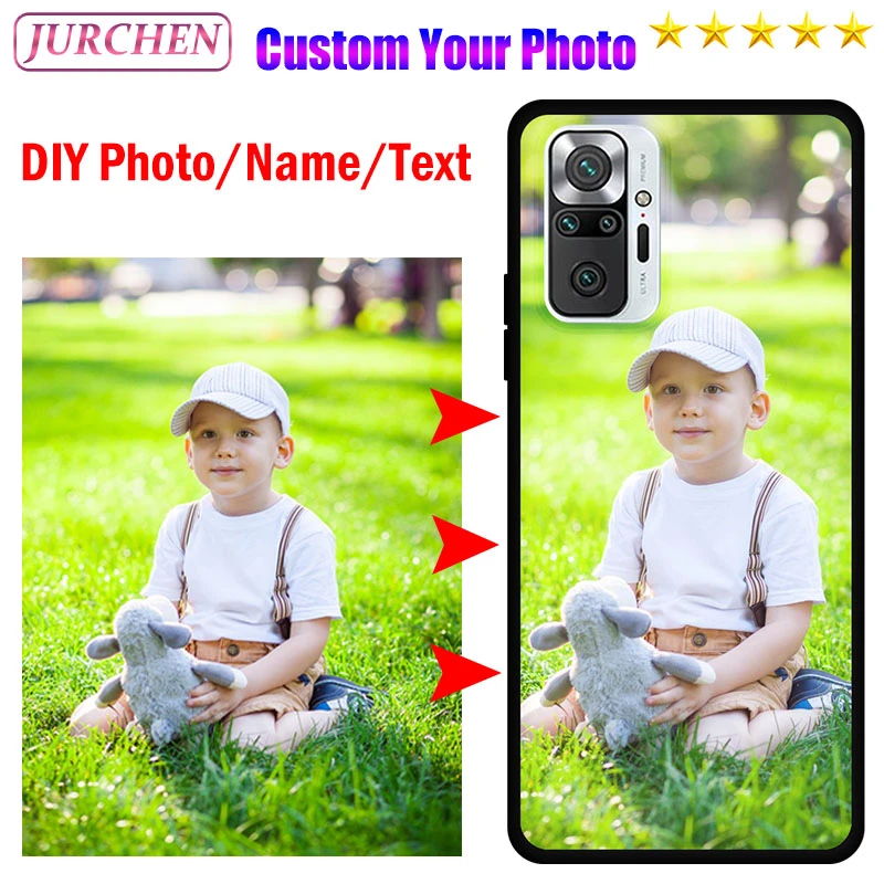 JURCHEN Custom Photo Case For Xiaomi Redmi Note 11S 10 10C Mi 11 12S 11T 12X 10A Mix 4 K50 Poco F3 F4 GT M4 Pro Ultra Lite 5G iphone 11 Pro Max  lifeproof case