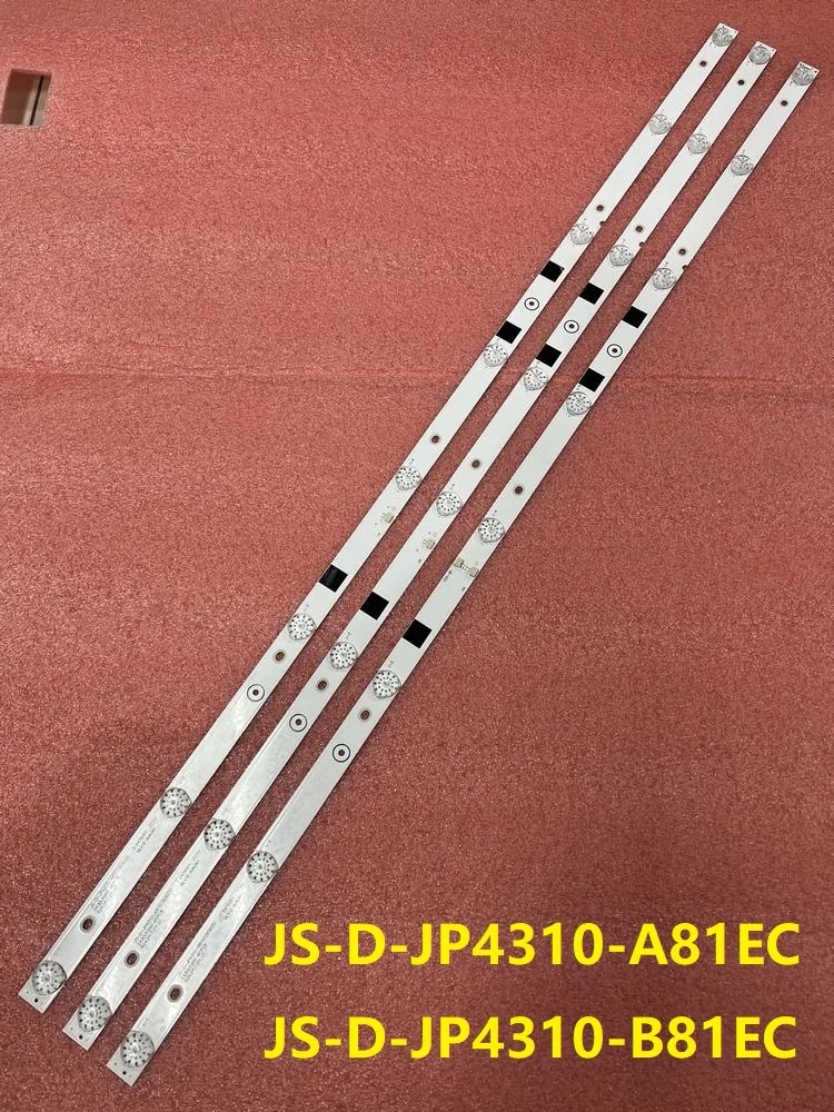 

3pcs LED backlight strip For AKAI UA43EK1100US UA43EK1100 MS-L2317-A V5 JS-D-JP4310-A81EC B81EC MS-L1149-L R R72-43D04-006-13