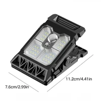 Lampes solaires d'extérieur, lumière de mouvement, 3 modes de fonctionnement, appliques murales avec 270 °   Lampe de pont à capteur humain étanche sans fil grand angle 3